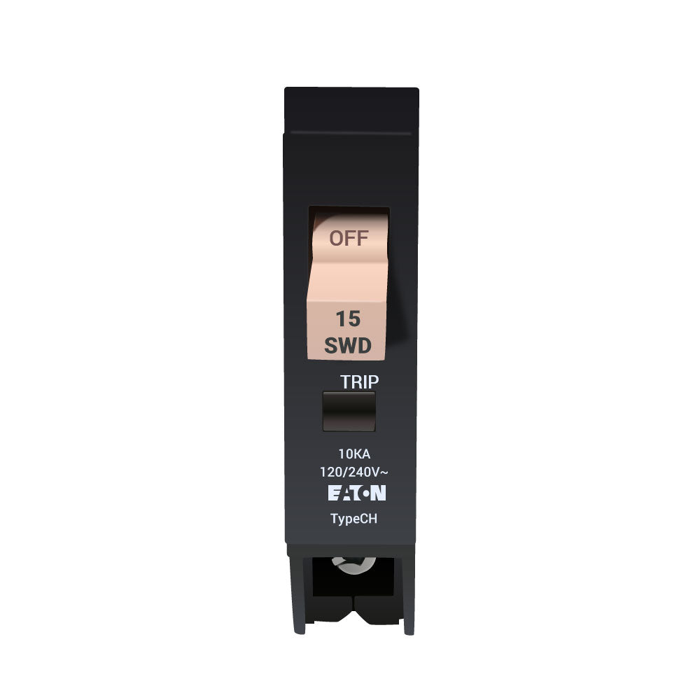 Cutler Hammer CH115 Circuit Breaker | 120V 15A 1P 10kA@120V Plug-In CH Series