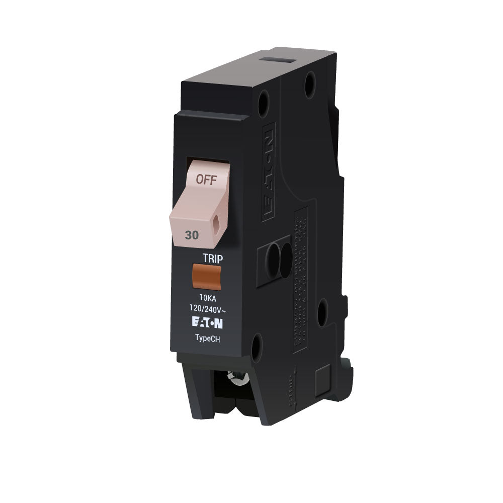 Cutler Hammer CH130 Circuit Breaker | 120V 30A 1P 10kA@120V Plug-In CH Series