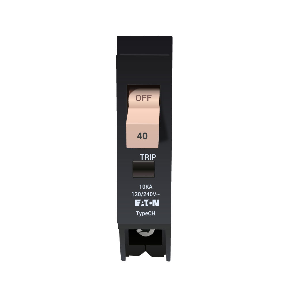 Westinghouse CHF140 Circuit Breaker | 240V 40A 1P 10kA@120V Plug-In CH Series