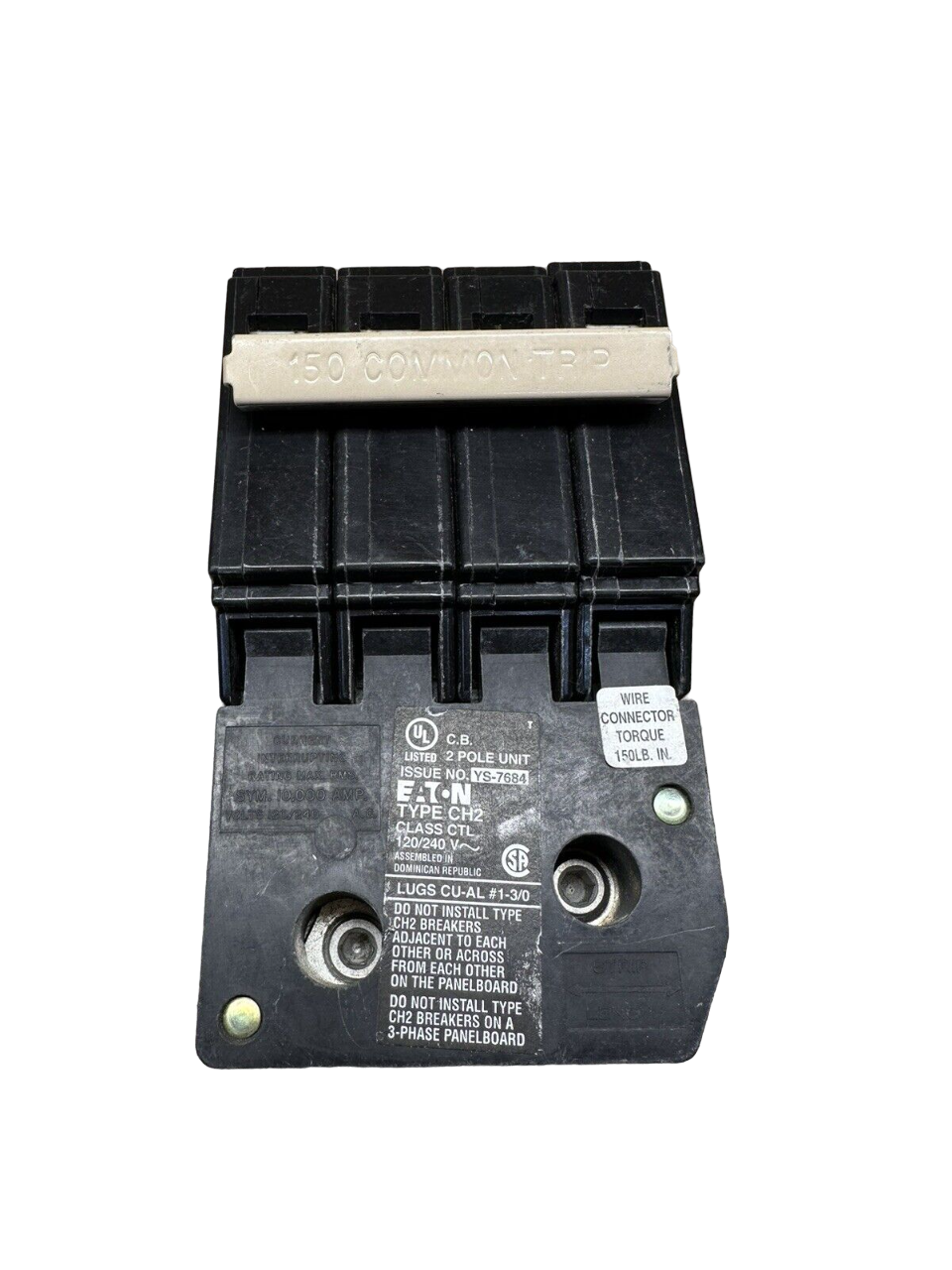 CH2150 - Cutler Hammer Plug-In 150 Amp 2 Pole Circuit Breaker - Essential Electric Supply