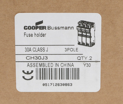 Bussmann CH30J3 Fuse Block | 600V 30A CH Series
