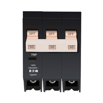 Cutler Hammer CH360 Circuit Breaker | 240V 60A 3P 10kA@240V Plug-In CH Series