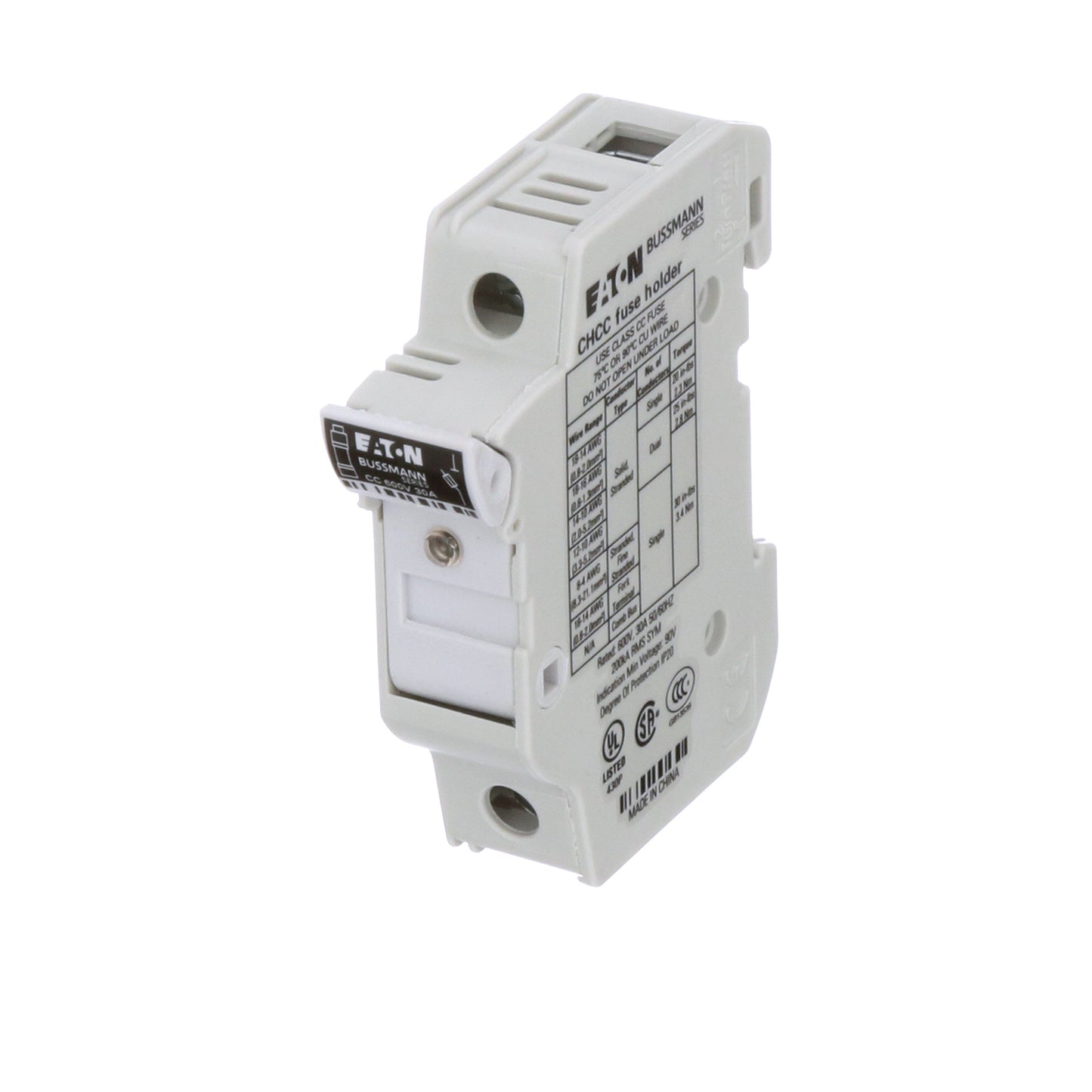 Bussmann CHCC1DIU Fuse Block | 600V 30A CH Series