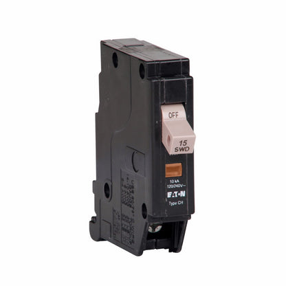 Cutler Hammer CHF115ST Circuit Breaker | 240V 15A 1P 10kA@240V Plug-In CH Series