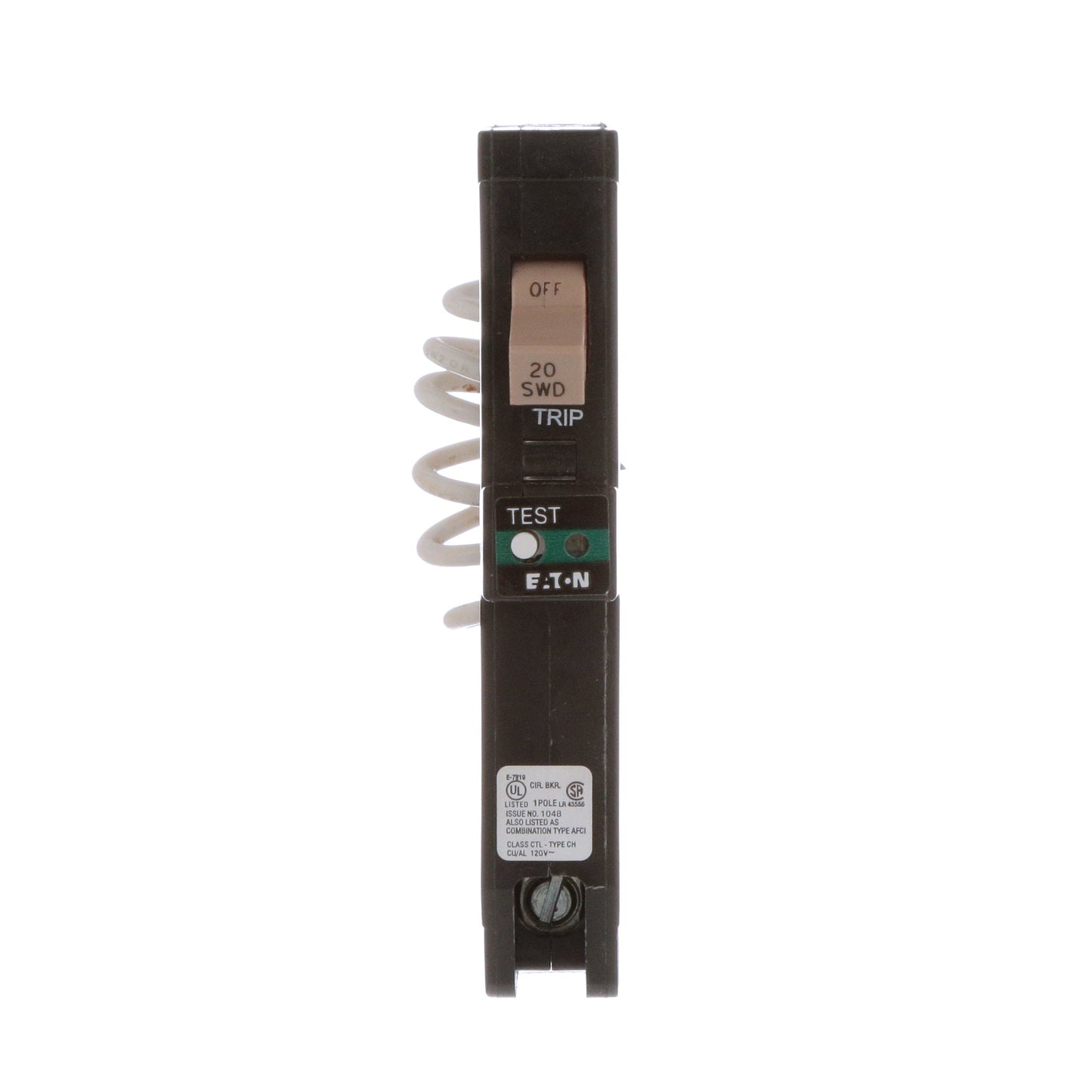 Eaton CHFCAF120 Circuit Breaker | 120V 20A 1P 10kA@120V Plug-In CH Series