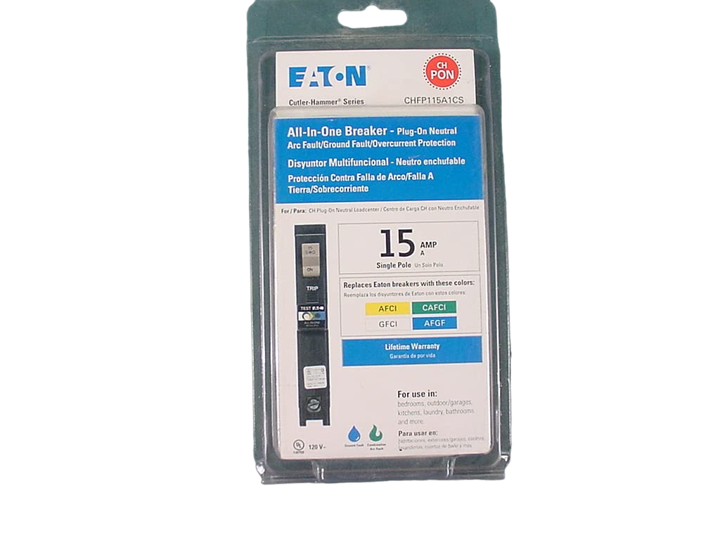 CHFP115A1CS Cutler Hammer 15A ARC/Ground Fault Circuit Breaker - Essential Electric Supply