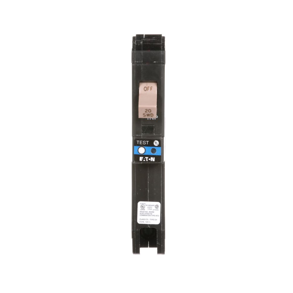 Eaton CHFP120DF Circuit Breaker | 120V 20A 1P 10kA@120V Plug-In CH Series