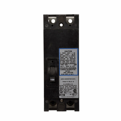 Cutler Hammer CHH2150H2X Molded Case Circuit Breaker | 240V 150A 2P 25kA@240V Bolt-On CHH Series