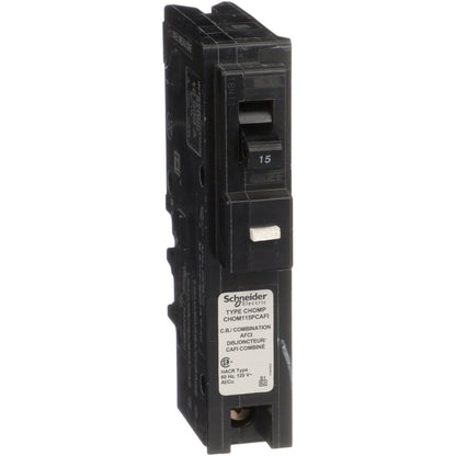 Schneider Electric CHOM115PCAFI Circuit Breaker | 120V 15A 1P 10kA@120V HOMELINE