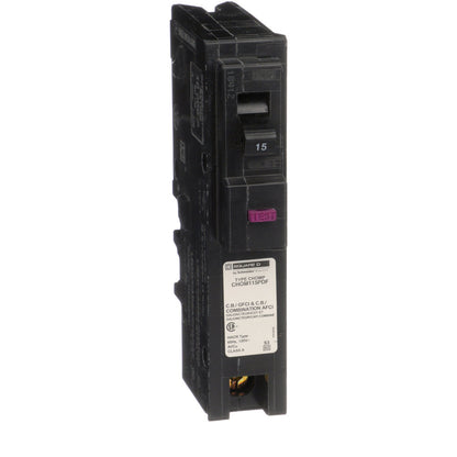Schneider Electric CHOM115PDF Circuit Breaker | 120V 15A 1P 10kA@120V HOMELINE