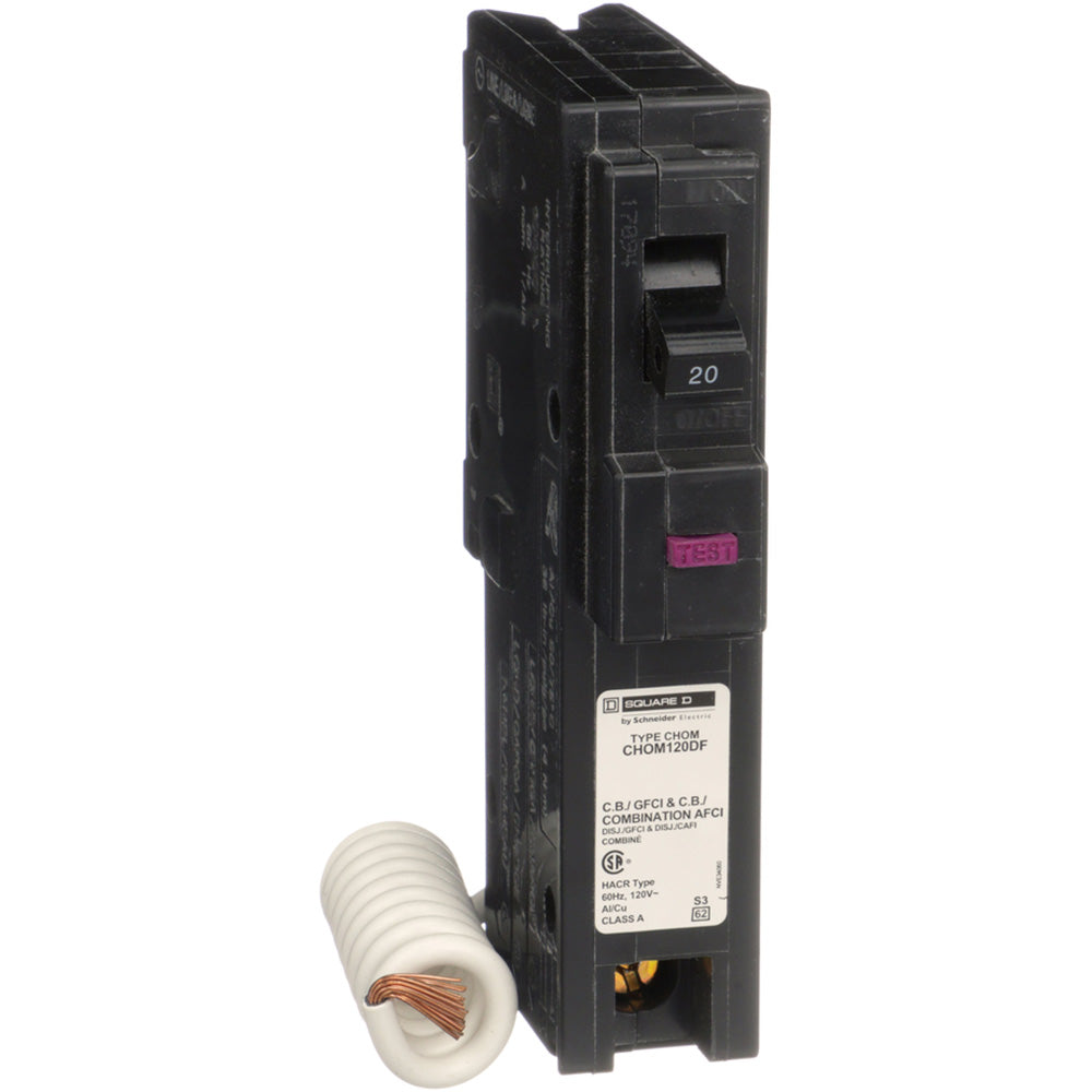 Schneider Electric CHOM120DF Circuit Breaker | HOMELINE HOM 120V 20A