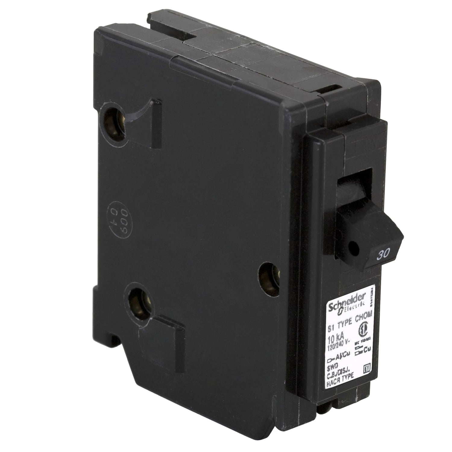 CHOM130 - Schneider Electric Plug-In 120V 30A 1 pole circuit breaker 10kA@120V - Essential Electric Supply