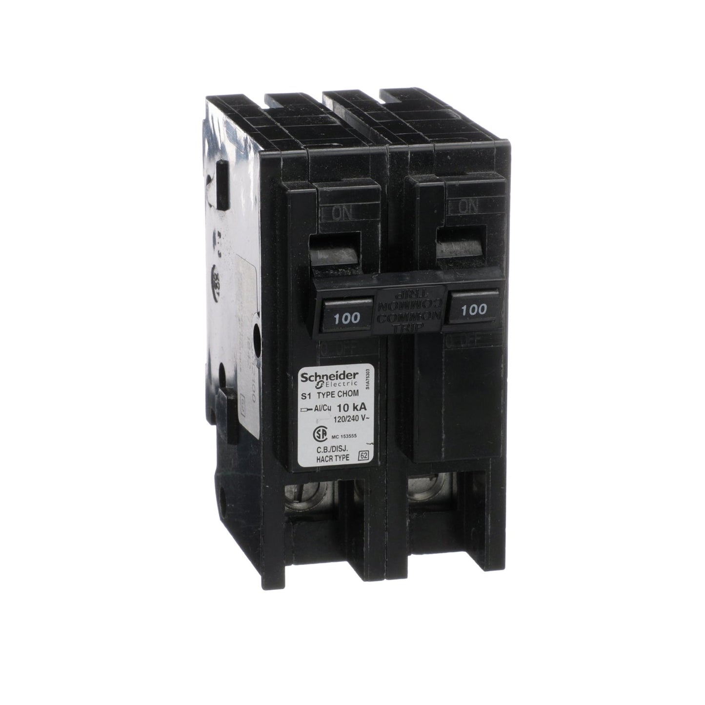 CHOM2100 - Schneider Electric Plug-In 240V 100A 2 pole circuit breaker 10kA@240V - Essential Electric Supply