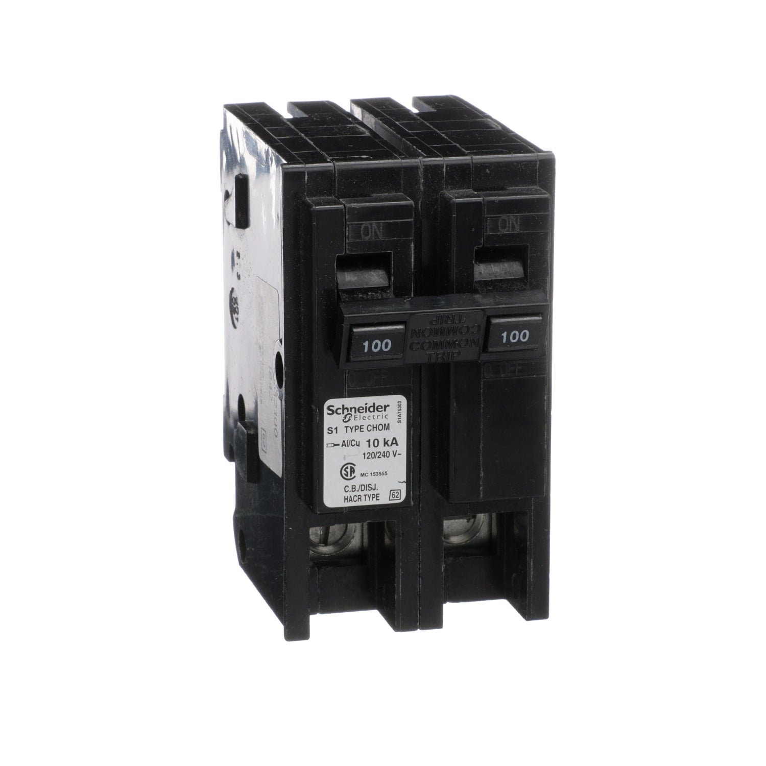 CHOM2100 - Schneider Electric Plug-In 240V 100A 2 pole circuit breaker 10kA@240V - Essential Electric Supply