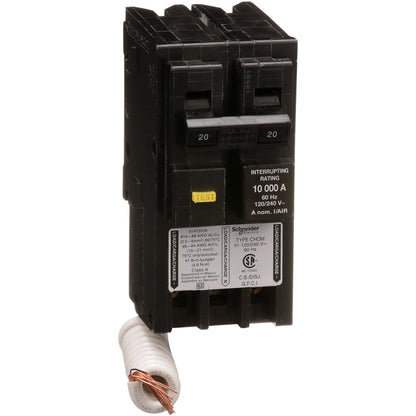 Schneider Electric CHOM220GFI Circuit Breaker | HOMELINE HOM 240V 20A