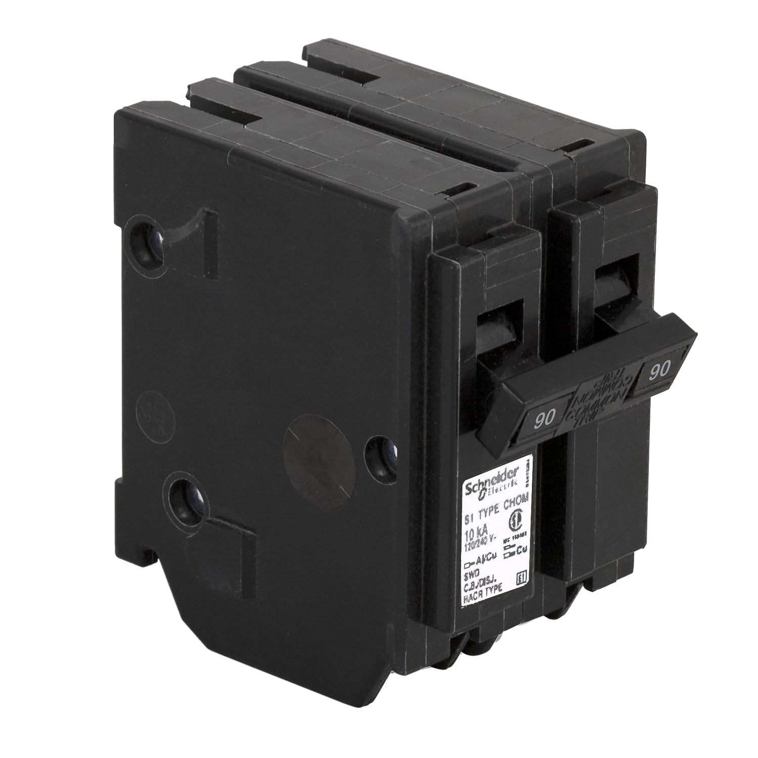 CHOM290 - Schneider Electric Plug-In 240V 90A 2 pole circuit breaker 10kA@240V - Essential Electric Supply