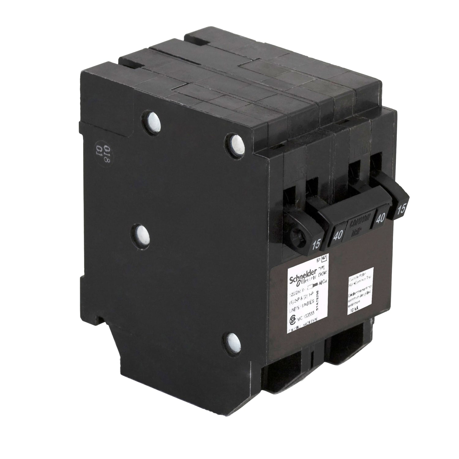 CHOMT1515240 - Schneider Electric Plug-In 240V 40A 4 pole circuit breaker 10kA@240V - Essential Electric Supply