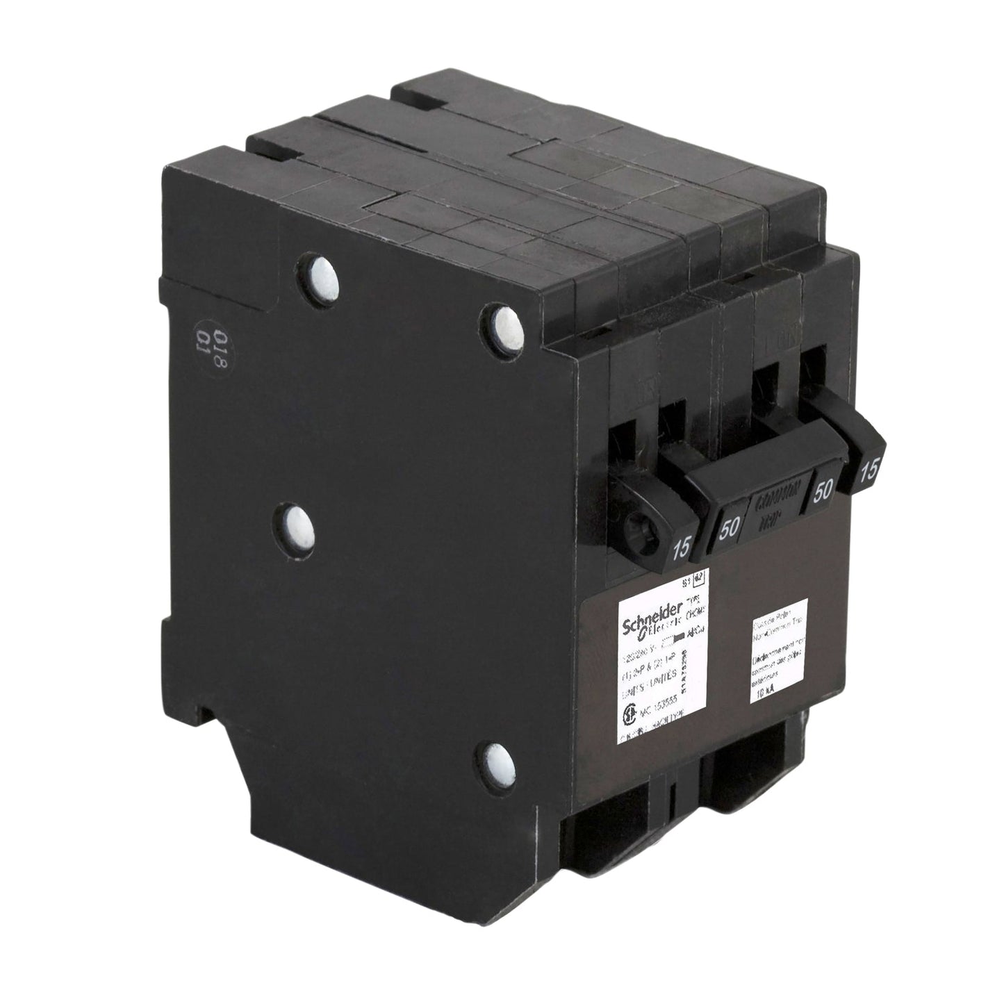 CHOMT1515250 - Schneider Electric Plug-In 240V 50A 4 pole circuit breaker 10kA@240V - Essential Electric Supply
