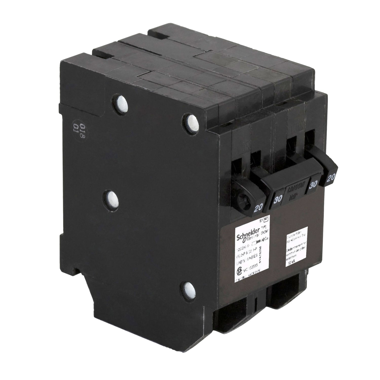 CHOMT2020230 - Schneider Electric Plug-In 240V 30A 4 pole circuit breaker 10kA@240V - Essential Electric Supply