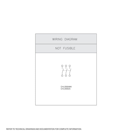 Square D CHU366AWK Disconnect Switch (Non-Fusible) - Essential Electric Supply