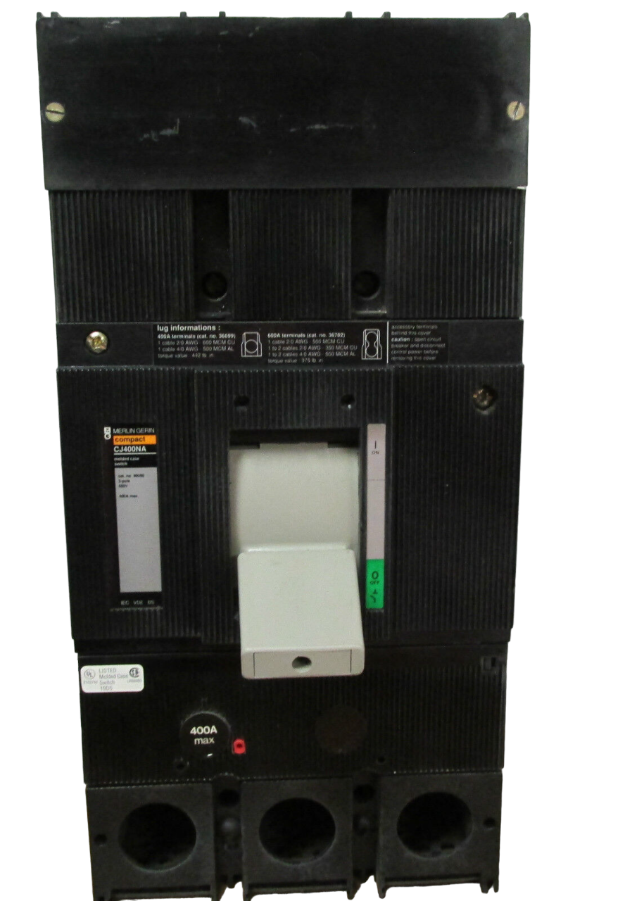 CJ400NA - Square D/ Merlin Gerin/ Schneider Electric Bolt-On 400 Amp 3 Pole Circuit Breaker - Essential Electric Supply