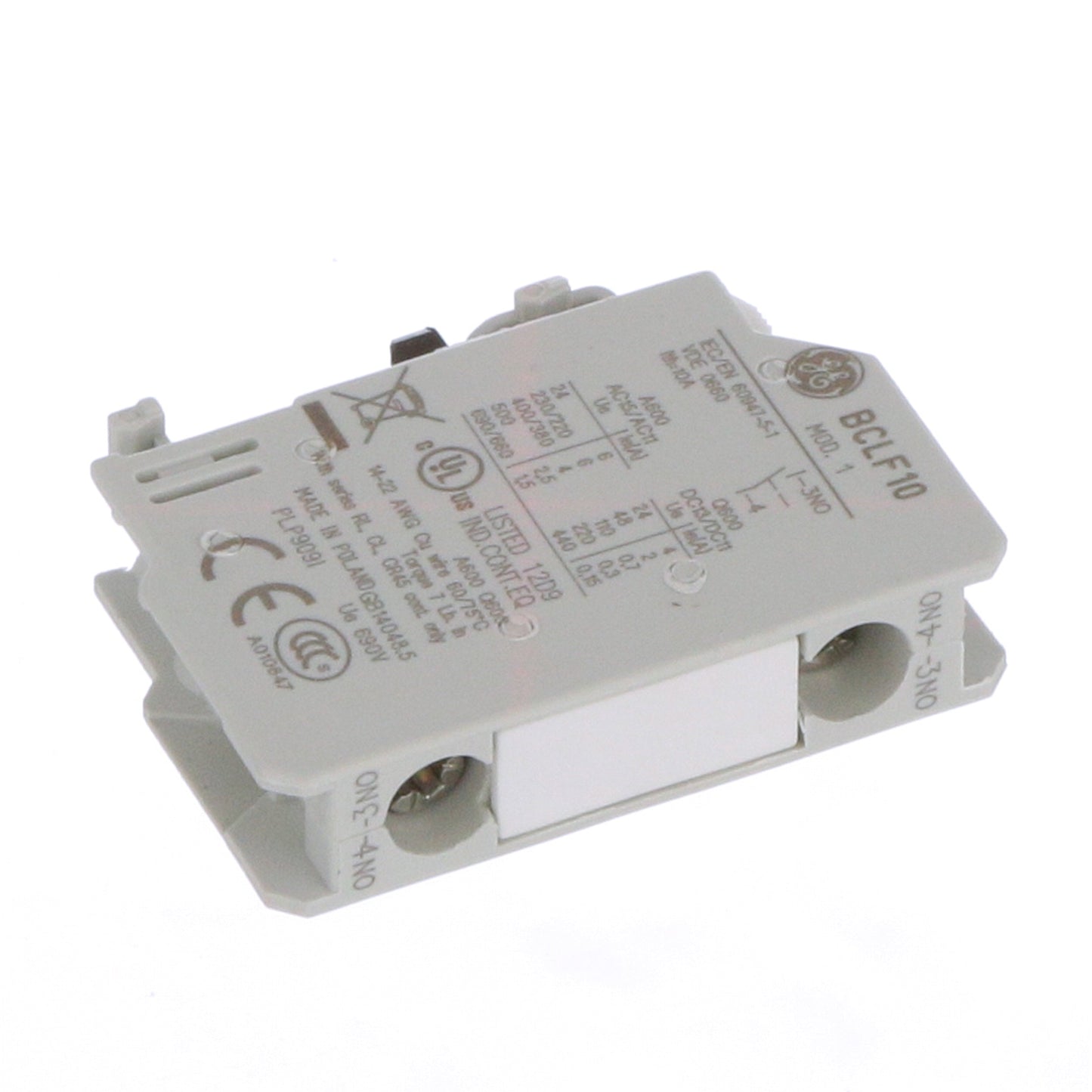 General Electric CL45A310MJ Contactor | 3P 3Ph 460V 34A 120V Coil C-2000