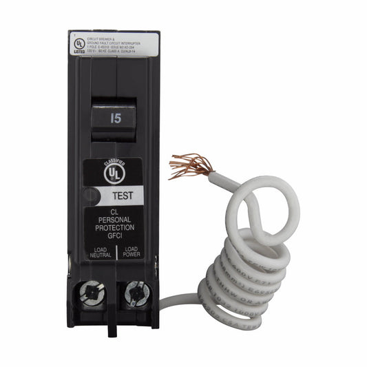 CLGF115 - Cutler Hammer Plug-In 120V 15A 1 pole circuit breaker 10kA@120V - Essential Electric Supply