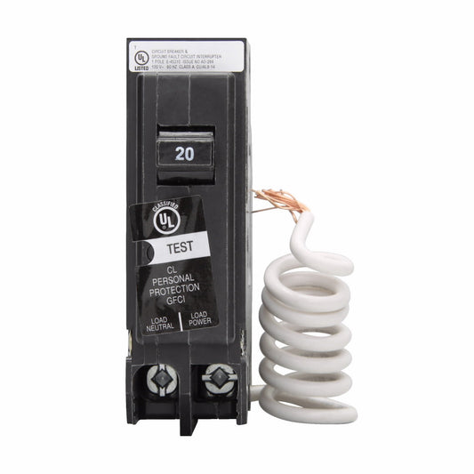 CLGF120 - Cutler Hammer Plug-In 120V 20A 1 pole circuit breaker 10kA@120V - Essential Electric Supply