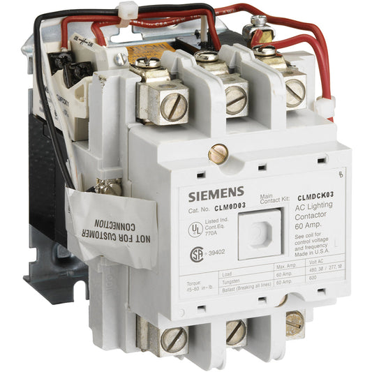 Siemens CLM0D03120 Contactor | 3P 3Ph 600V 60A 120V Coil