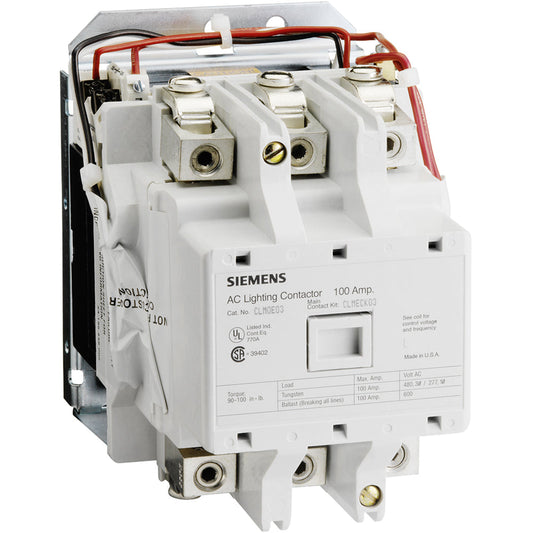 Siemens CLM0E03120 Contactor | 3P 3PH 600V 100A 120V Coil