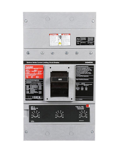 Siemens CMD63A800 Circuit Breaker | 600V 800A 3P 100kA@480V Bolt-On Sentron Series