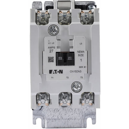 Cutler Hammer CN15DN2AB Contactor | 2 pole 3 phase 600V 27A 110V coil Freedom Series