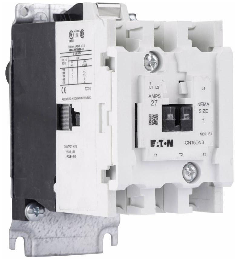 Cutler Hammer CN15DN3AB Contactor 3P 600V 27A 110V Coil Freedom Series