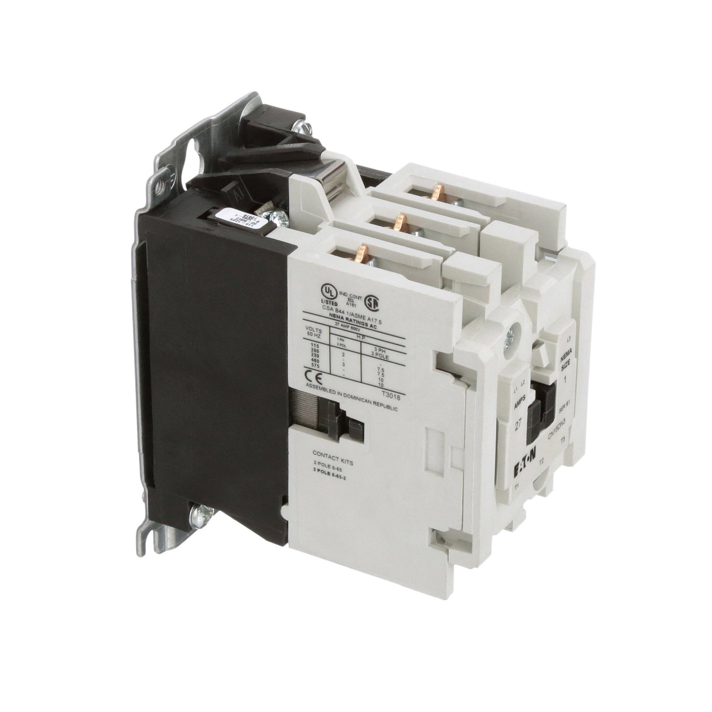 Cutler Hammer CN15DN3AB Contactor 3P 600V 27A 110V Coil Freedom Series