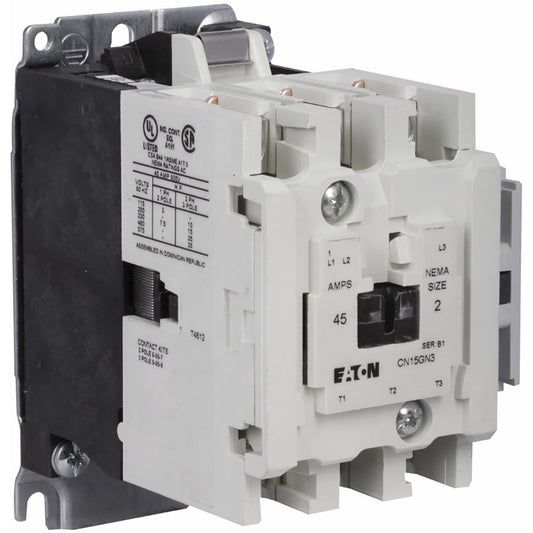 Cutler Hammer CN15GN3BB Contactor | 3P 3PH 600V 45A 220V Coil Freedom Series