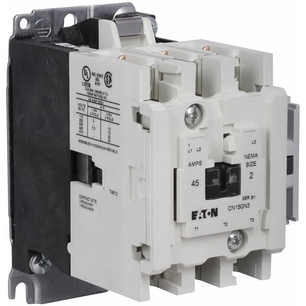 Cutler Hammer CN15GN3BB Contactor | 3P 3PH 600V 45A 220V Coil Freedom Series