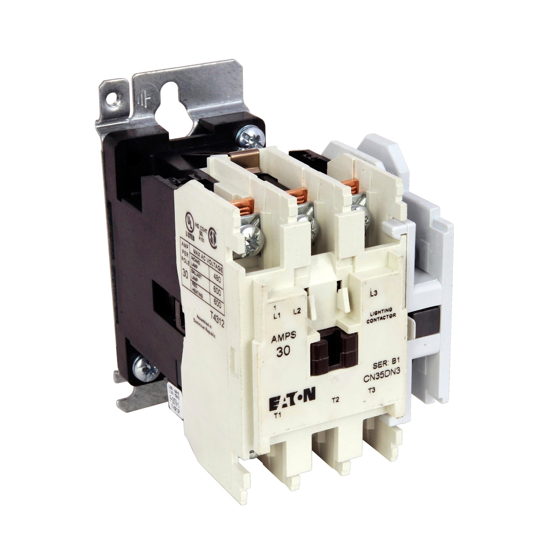 CUTLER HAMMER - CN35DN6AB - EATON CN35 electrically held lighting contactor - Essential Electric Supply