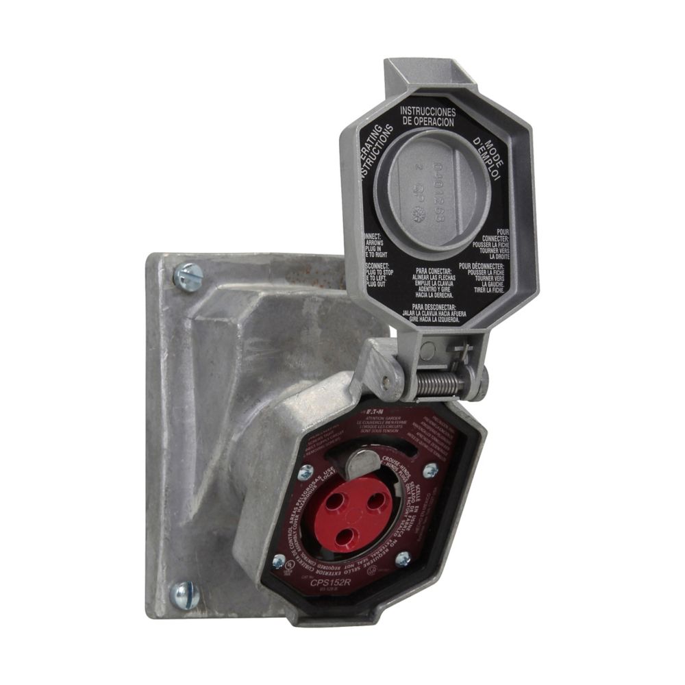 Crouse-Hinds CPS532R Receptacle | 2-Wire 3-Pole 7A/30A 125-250/480V Explosion-Proof Arktite CPS Series