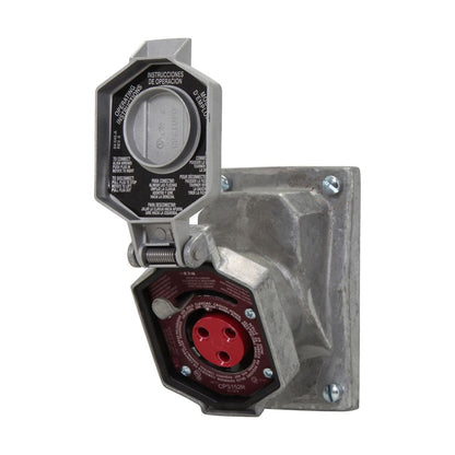 Crouse-Hinds CPS532R Receptacle | 2-Wire 3-Pole 7A/30A 125-250/480V Explosion-Proof Arktite CPS Series