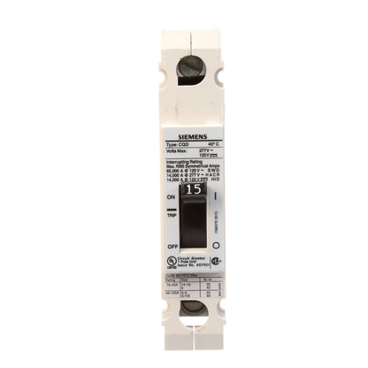 Siemens CQD115 Circuit Breaker | CQD Series CQD 277V 15A