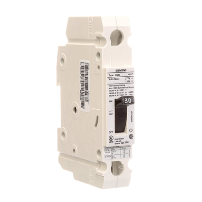 Siemens CQD130 Circuit Breaker | 277V 30A 1 Pole 14kA@277V Feed-Thru CQD Series
