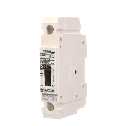 Siemens CQD150 Circuit Breaker | 277V 50A 1P 14kA@277V Feed-Thru CQD Series