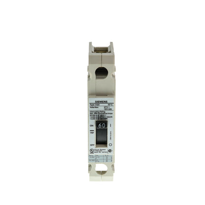 Siemens CQD160 Circuit Breaker | 277V 60A 1P 14kA@277V Feed-Thru CQD Series