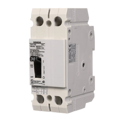 Siemens CQD230 Circuit Breaker | 480V 30A 2P 14kA@480V Feed-Thru CQD Series