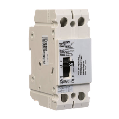 Siemens CQD250 Circuit Breaker | 480V 50A 2P 14kA@480V Feed-Thru CQD Series