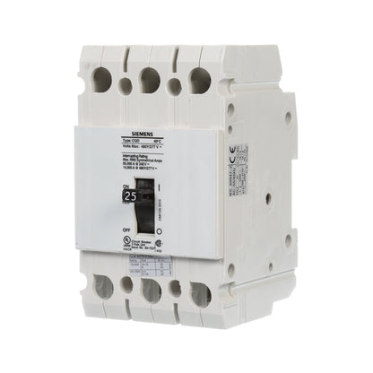 Siemens CQD325 Circuit Breaker | 480V 25A 3P 14kA@480V Feed-Thru CQD Series