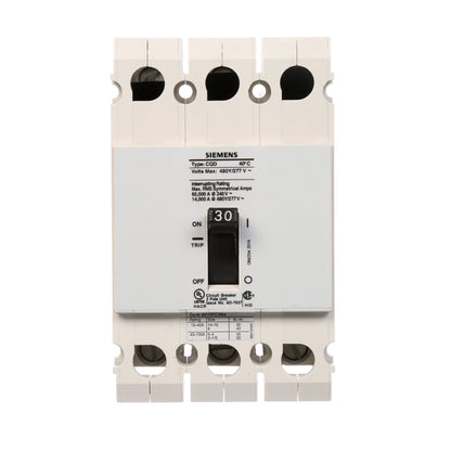 Siemens CQD330 Circuit Breaker | 480V 30A 3P 14kA@480V Feed-Thru CQD Series