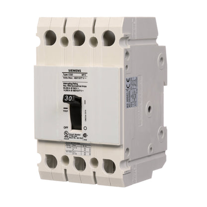 Siemens CQD330 Circuit Breaker | 480V 30A 3P 14kA@480V Feed-Thru CQD Series
