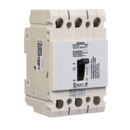 Siemens CQD335 Circuit Breaker | 480V 35A 3P 14kA@480V Feed-Thru CQD Series