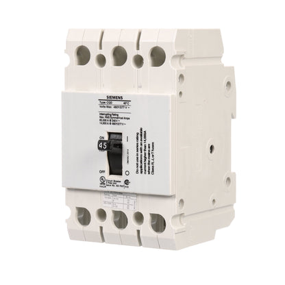 Siemens CQD345 Circuit Breaker | 480V 45A 3P 14kA@480V Feed-Thru CQD Series